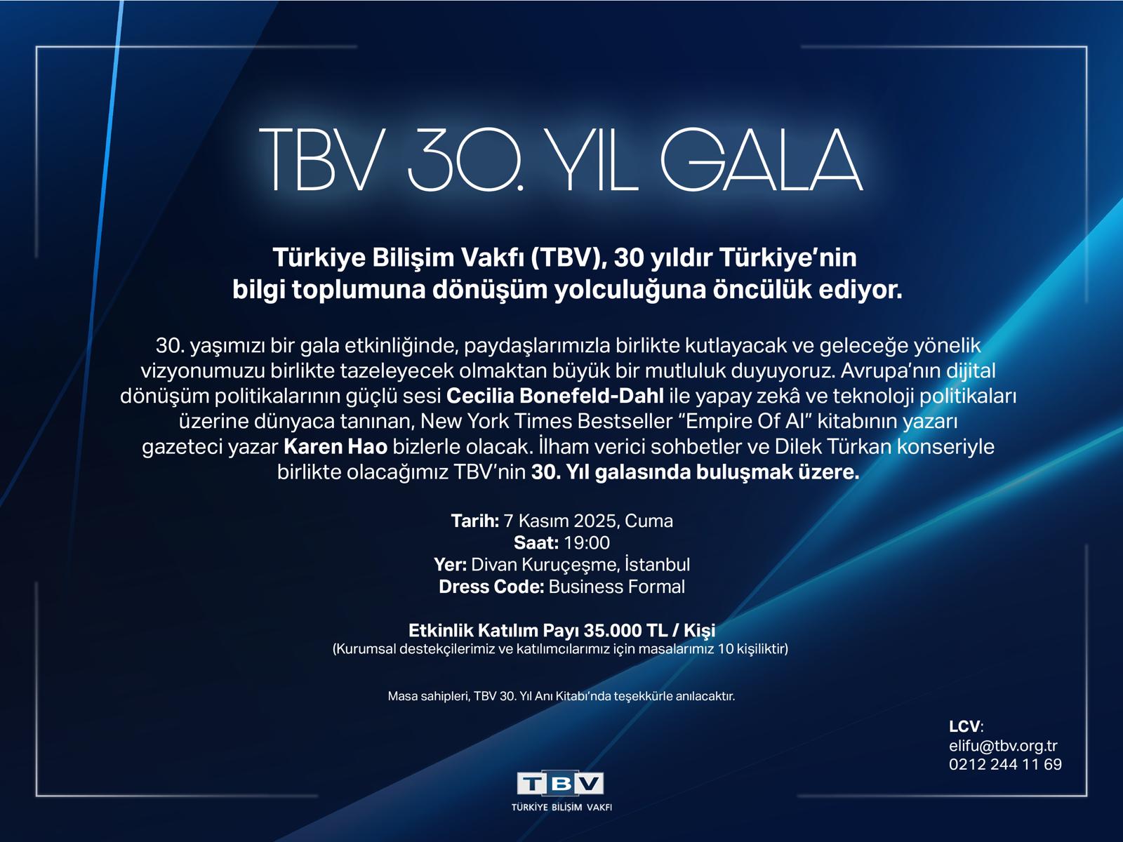 Vakfımızın 30. Yılına Davetlisiniz!