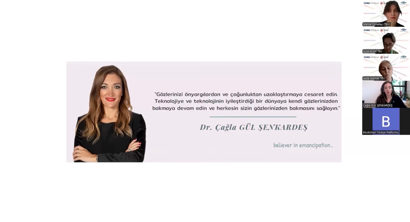 Gelecek Hayalim Buluşmaları “Yapay Zeka ve Kapsayıcılık” 27.5.25 – Dr. Çağla Gül Şenkardeş