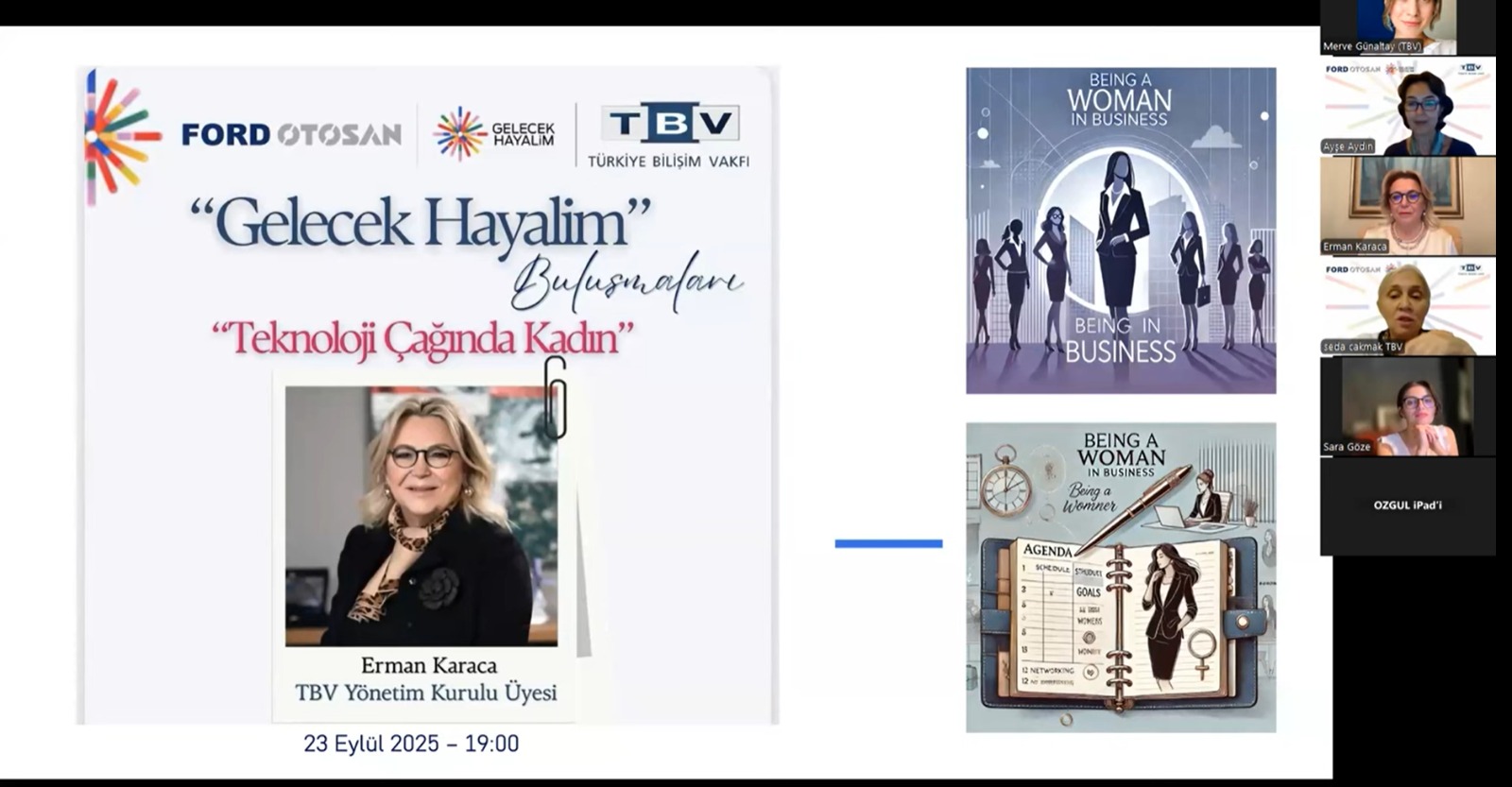 Gelecek Hayalim Buluşmaları “Teknoloji Çağında Kadın” 23.9.25 – Erman Karaca